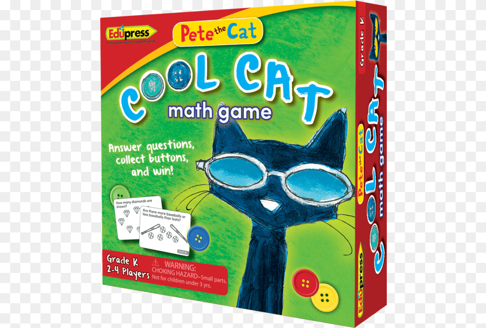Pete The Cat Cool Cat Math Game Kindergarten Mathematical Game, Advertisement, Poster, Animal, Mammal Png Image