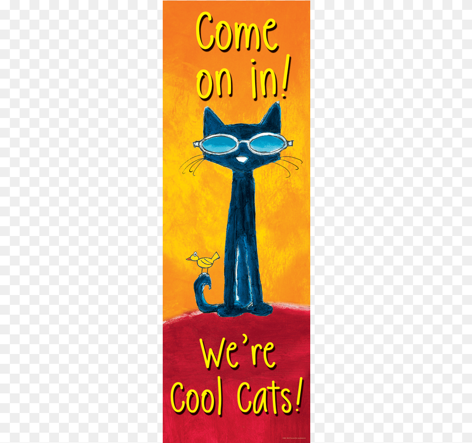 Pete The Cat Welcome Banner, Book, Novel, Publication, Advertisement Png Image