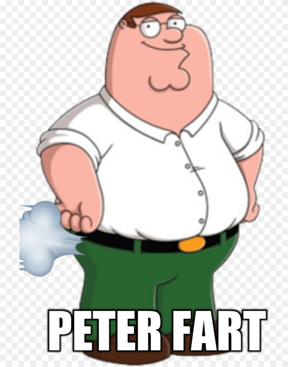 Peter Fart Peter Griffin Cartoon Clip Art Peter Griffin Family Guy, Baby, Person, Clothing, Shirt Free Transparent Png