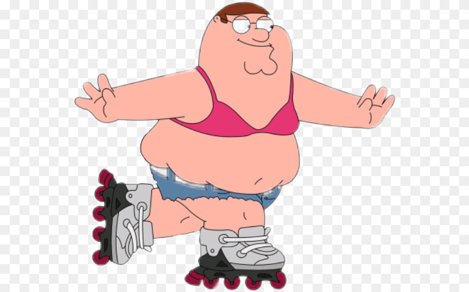 Peter Griffin Roller Skates, Baby, Person, Body Part, Finger Png Image