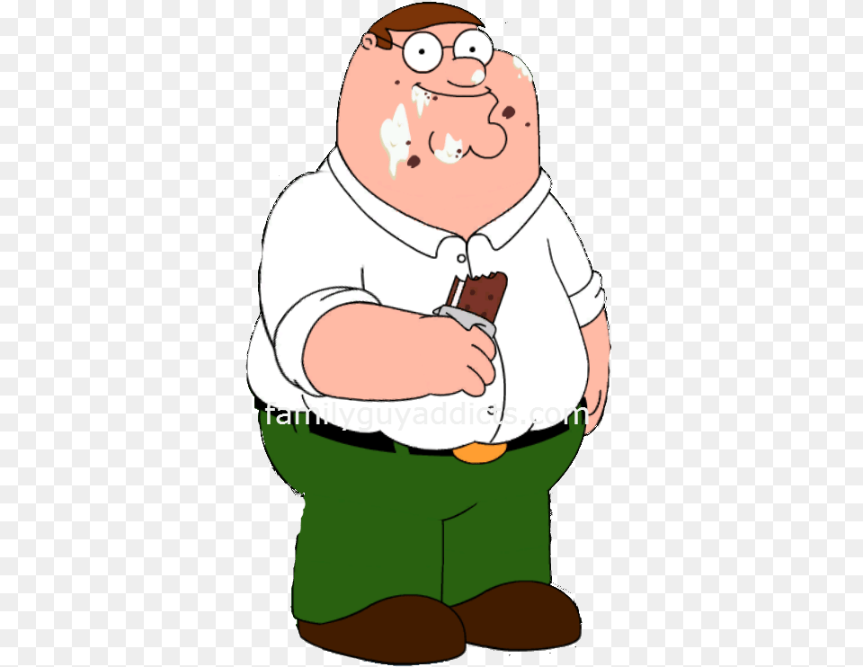 Peter Ice Cream Sandwich Family Guy Addicts, Photography, Baby, Person, Head Free Png