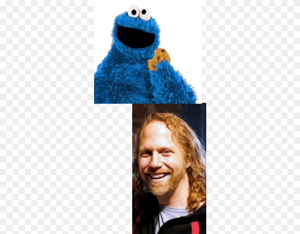 Peter Linz Cookie Monster Sesame Street Cookie Monster Peel Amp Stick Giant, Adult, Portrait, Photography, Person Png Image