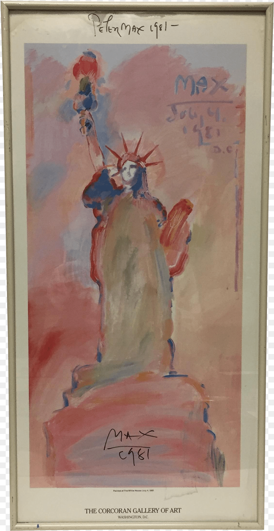 Peter Max Signed Statue Modern Art, Painting, Book, Publication, Wedding Free Png