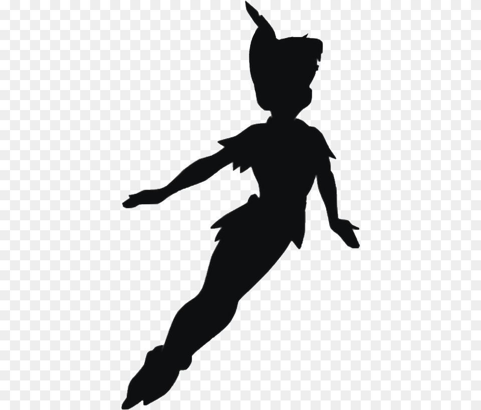 Peter Pan, Silhouette, Stencil, Baby, Person Free Png