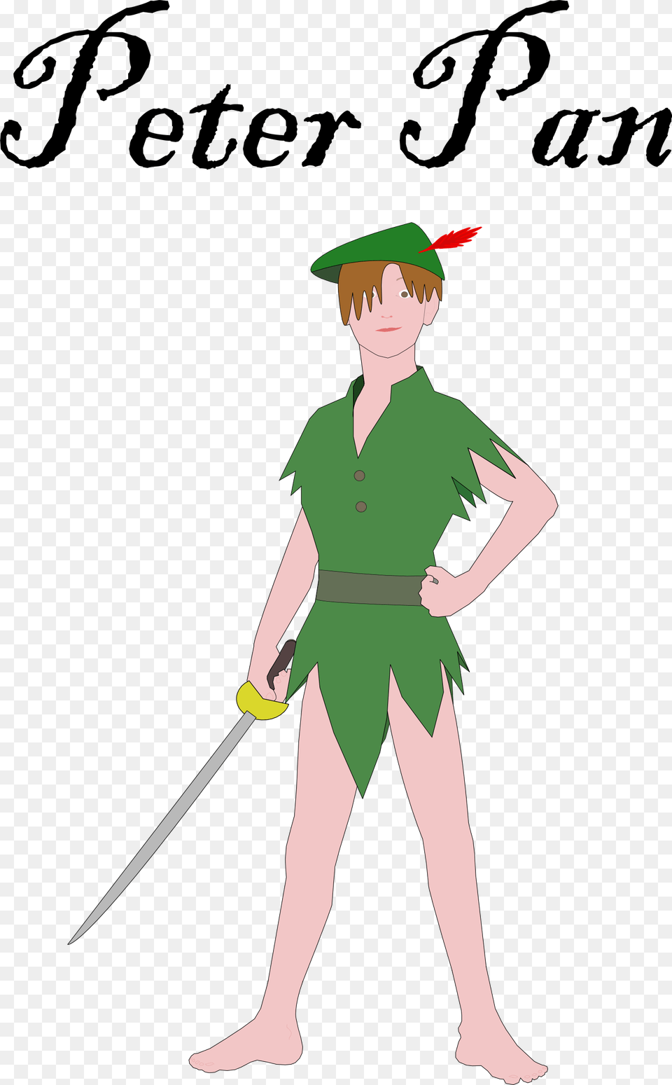 Peter Pan By Nk Title Espada De Peter Pan, Clothing, Costume, Person, Elf Free Png Download