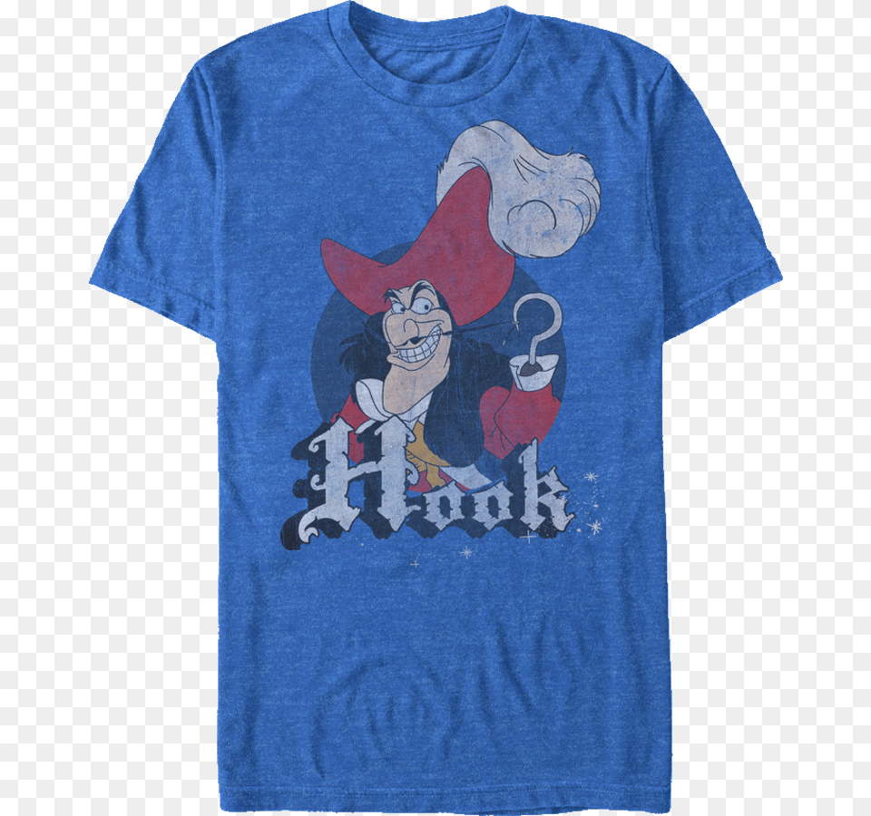 Peter Pan Captain Hook T Shirt, Clothing, T-shirt, Person, Face Free Png Download