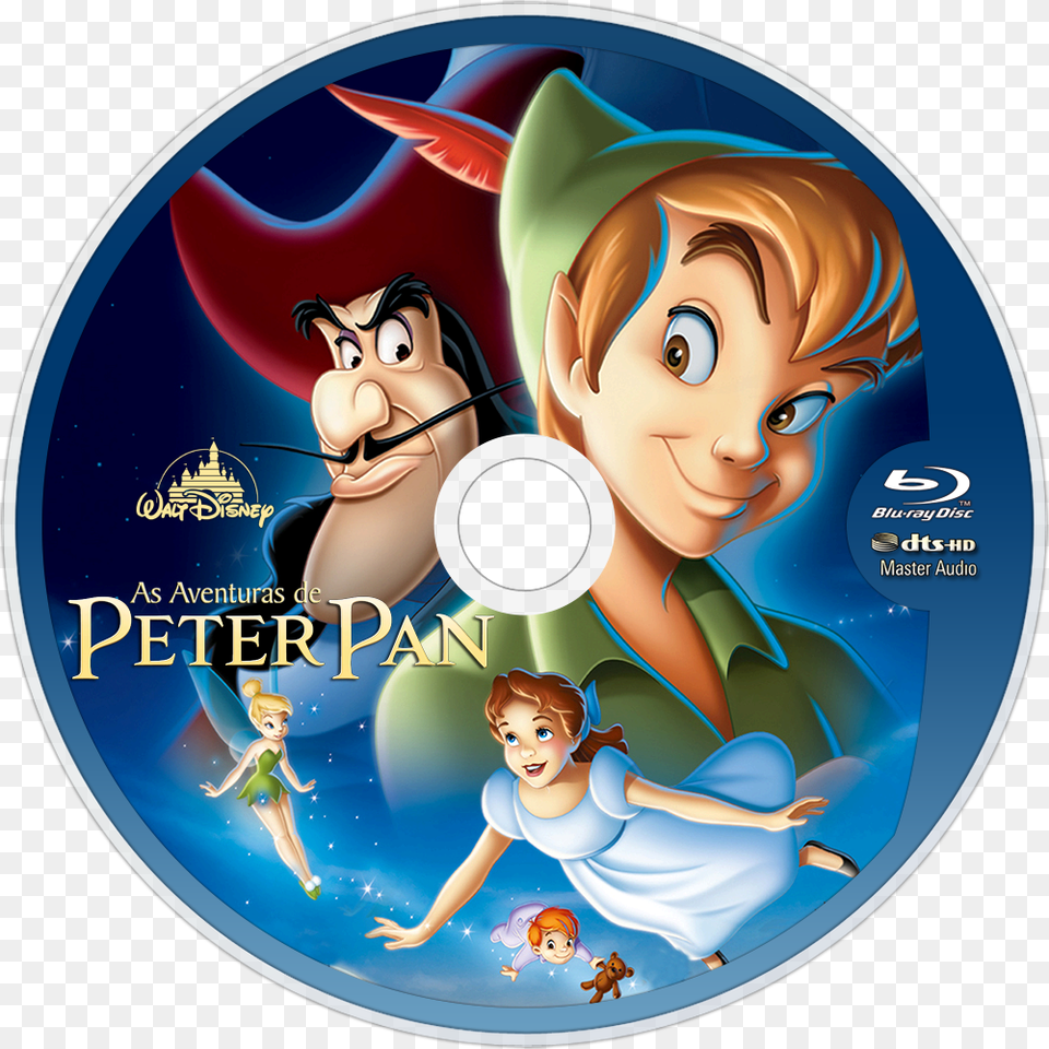 Peter Pan Characters, Disk, Dvd, Baby, Person Free Png Download