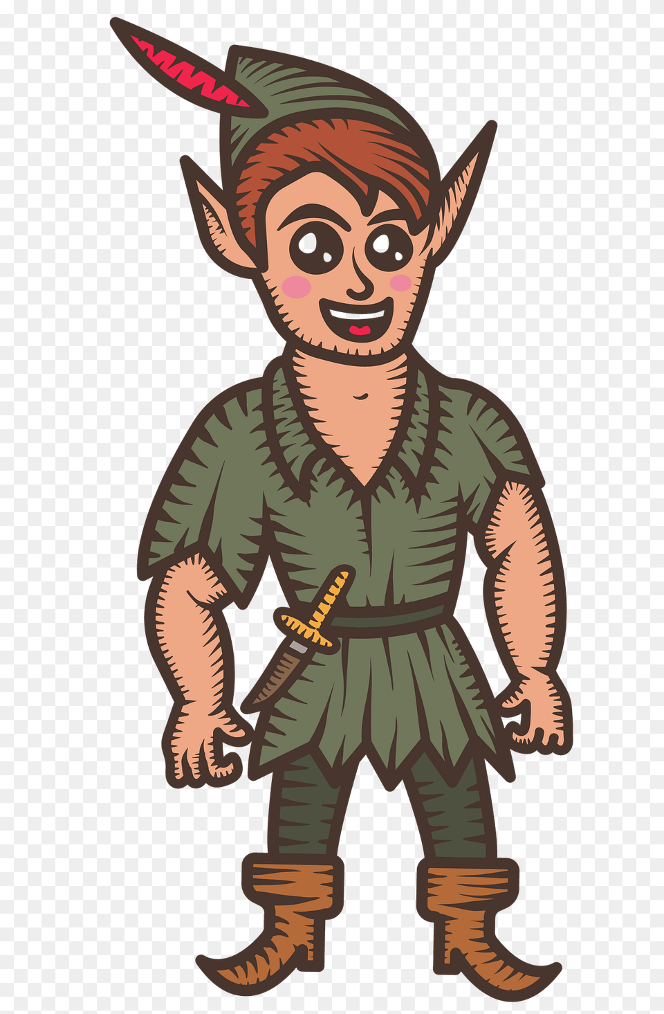 Peter Pan Clipart, Clothing, Costume, Person, Baby Free Png