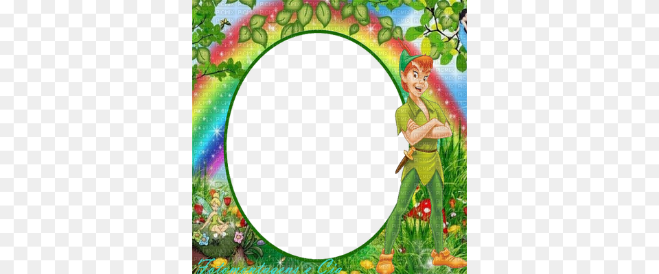 Peter Pan Frame Peter Pan, Photography, Green, Person, Art Png Image