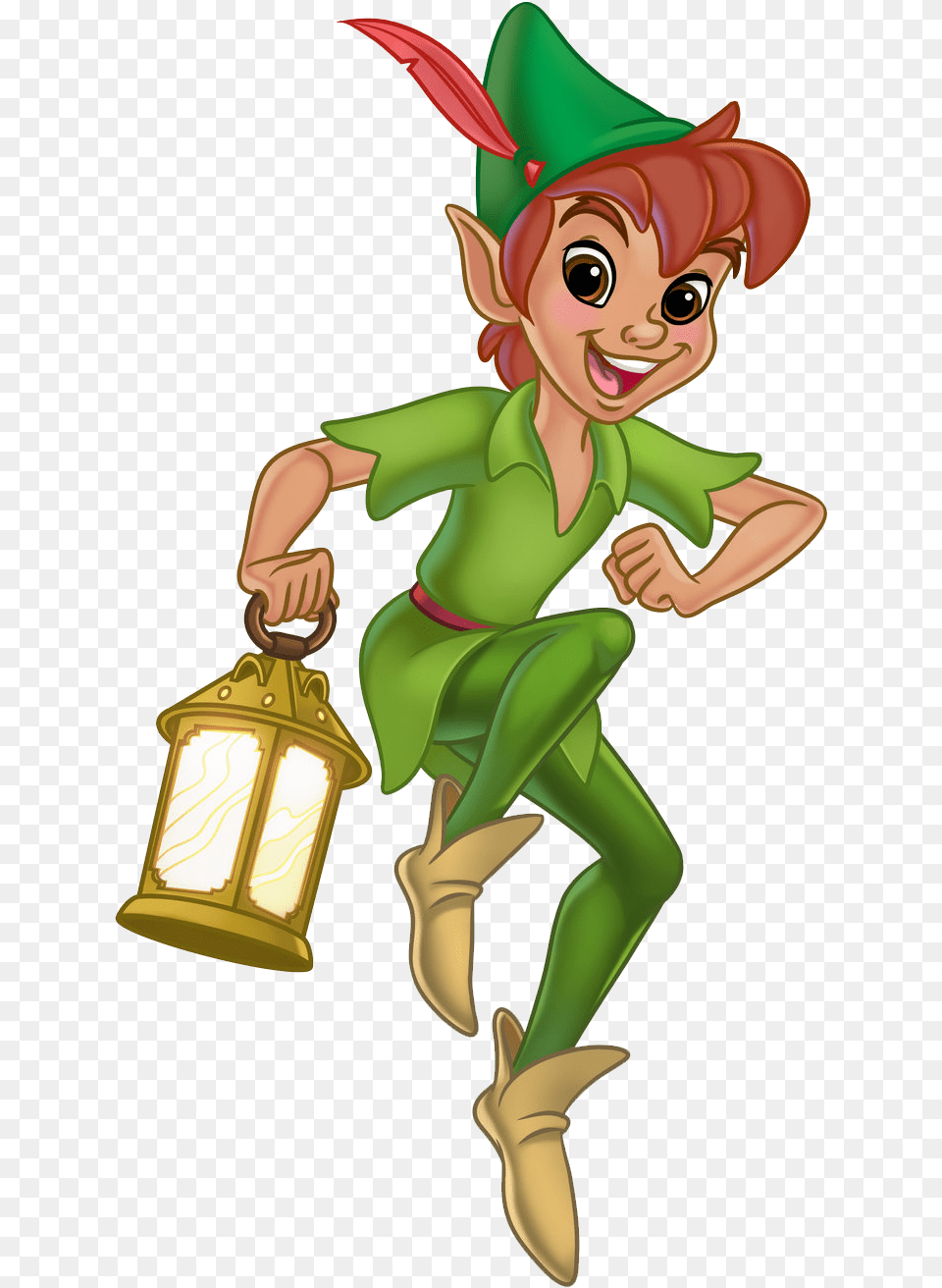 Peter Pan Pic Clipart Download Mickey Mouse And Peter Pan, Elf, Person, Clothing, Costume Free Transparent Png