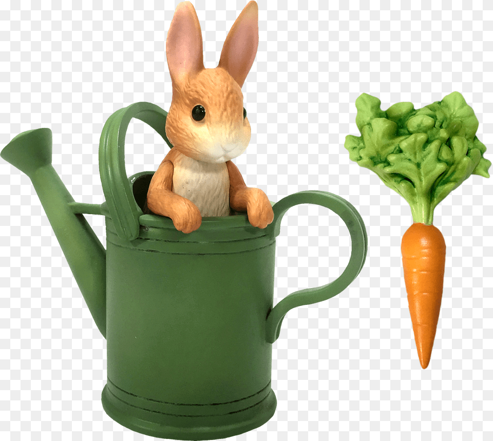 Peter Rabbit Amp Watering Can Carrot, Tin, Food, Plant, Produce Png