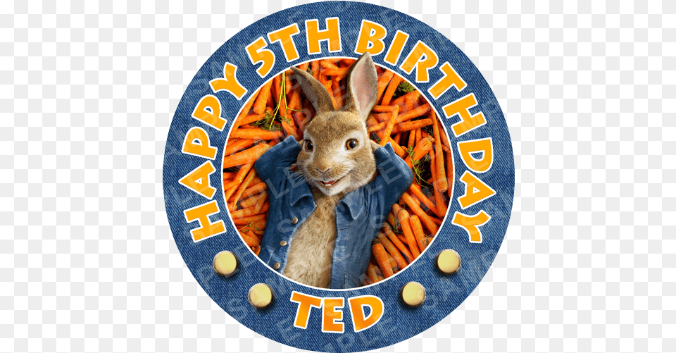 Peter Rabbit Edible Cake Topper New Peter Rabbit, Vegetable, Carrot, Food, Produce Free Png