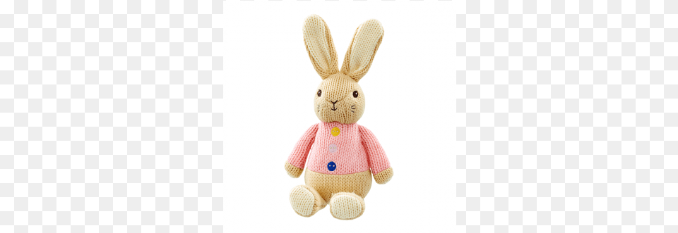 Peter Rabbit Flopsy Made With Love Knit Character Stuffed Toy, Plush, Doll Free Png Download