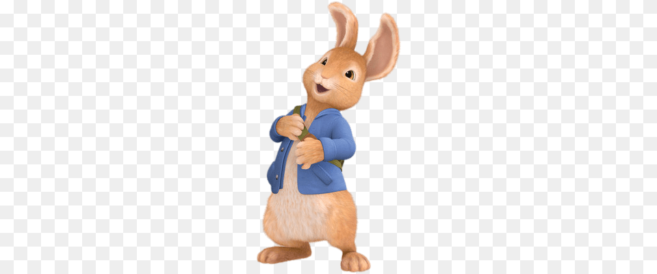 Peter Rabbit Laughing Transparent, Animal, Mammal, Toy Png Image