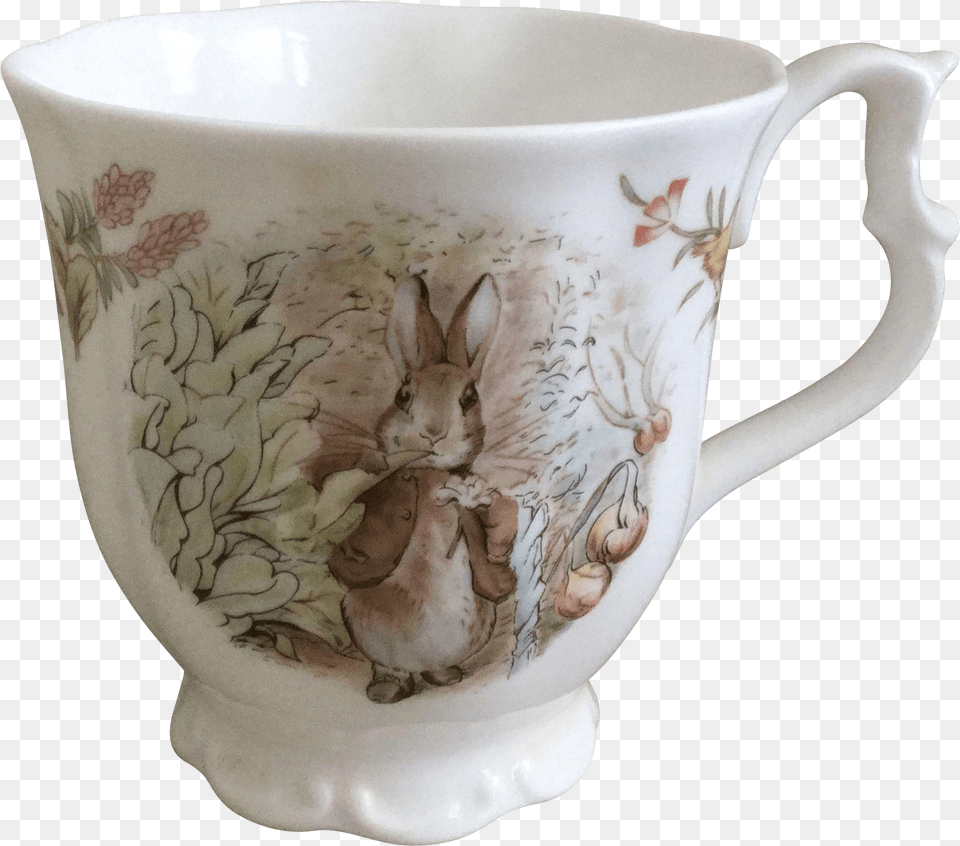 Peter Rabbit Mug Ceramic, Art, Cup, Porcelain, Pottery Png
