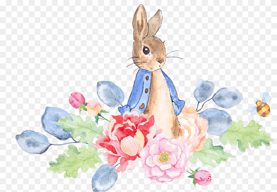 Peter Rabbit Peter Rabbit Watercolor, Cartoon, Person, Clothing, Hat Png Image