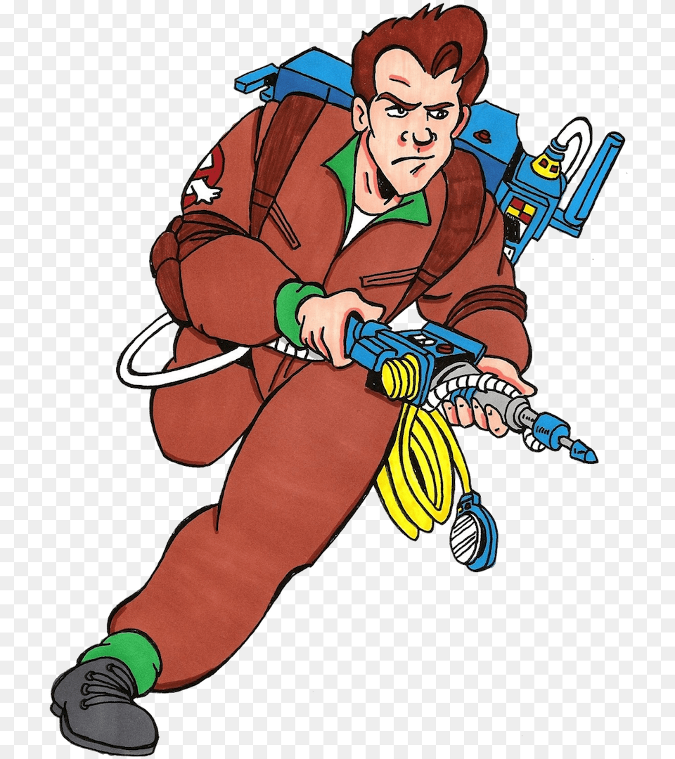 Peter Venkman Real Ghostbusters Peter Venkman, Baby, Person, Book, Comics Png Image