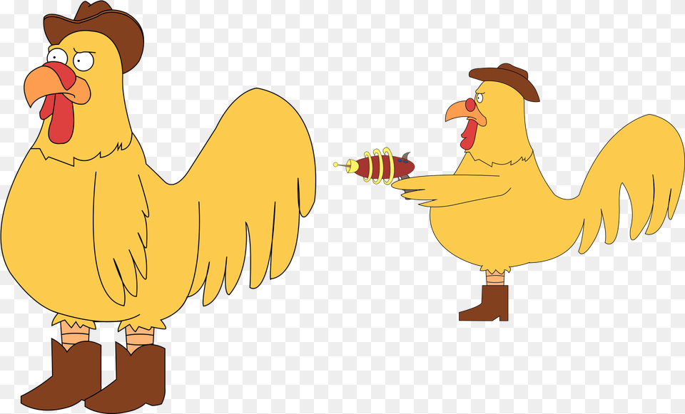 Peter Vs Ernie Rooster, Animal, Bird, Adult, Female Free Png Download