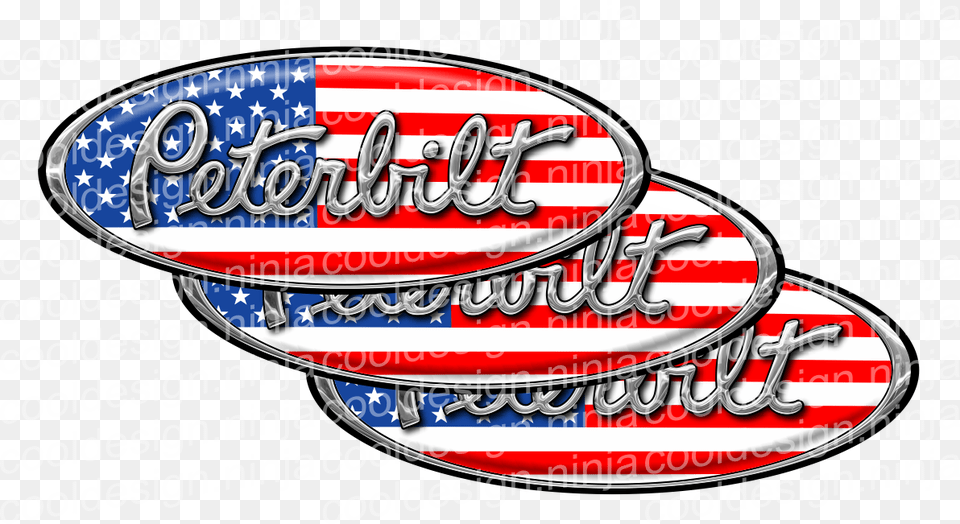 Peterbilt Emblem American Flag, American Flag, Dynamite, Weapon Free Png Download