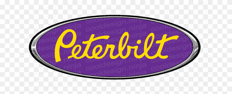 Peterbilt Logo, Oval, Disk, Text Free Transparent Png