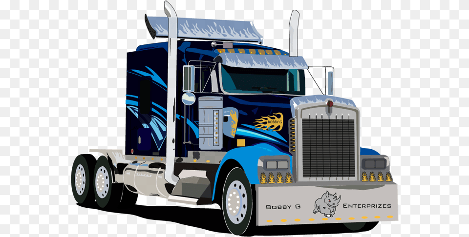 Peterbilt Truck Driver Car Driving Semi Truck Clipart, Trailer Truck, Transportation, Vehicle, Moving Van Free Png Download