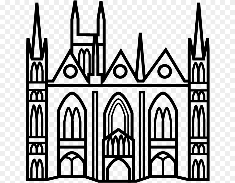 Peterborough Cathedral Clipart Download, Gray Free Transparent Png