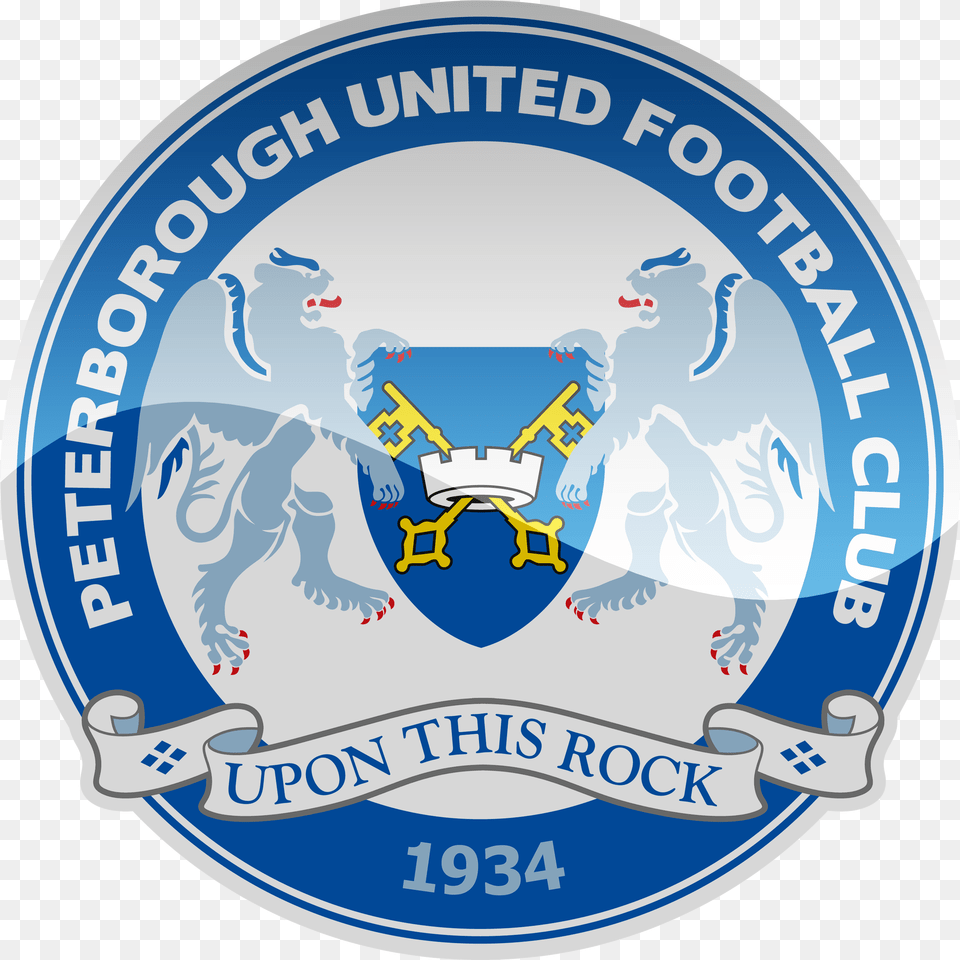 Peterborough United Fc Hd Logo Football Logos Peterborough United Fc Logo, Badge, Emblem, Symbol, Disk Free Png