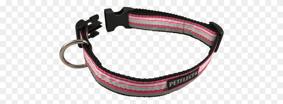 Petflect Pink Horizontally Striped Dog Collar, Accessories, Crib, Furniture, Infant Bed Free Png