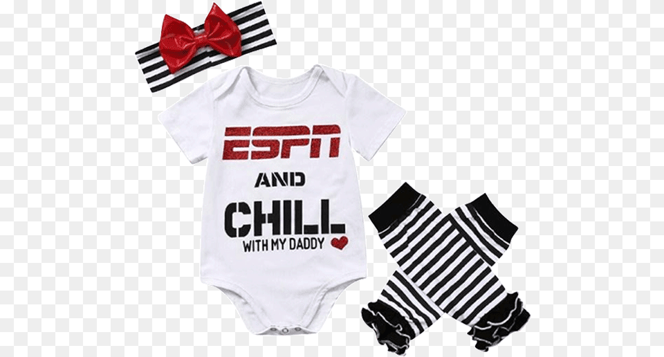Petite Bello Bodysuit Set 0 6 Months Espn Daddy Bodysuit Espn And Chill With Daddy, Accessories, Clothing, Formal Wear, T-shirt Png Image