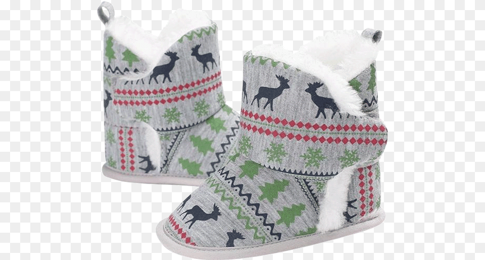 Petite Bello Boots Grey 12 18 Months Christmas Pattern Baby Boy Toddler Shoes Soft Sole Shoes Infant Walkers, Clothing, Footwear, Shoe, Animal Free Png Download