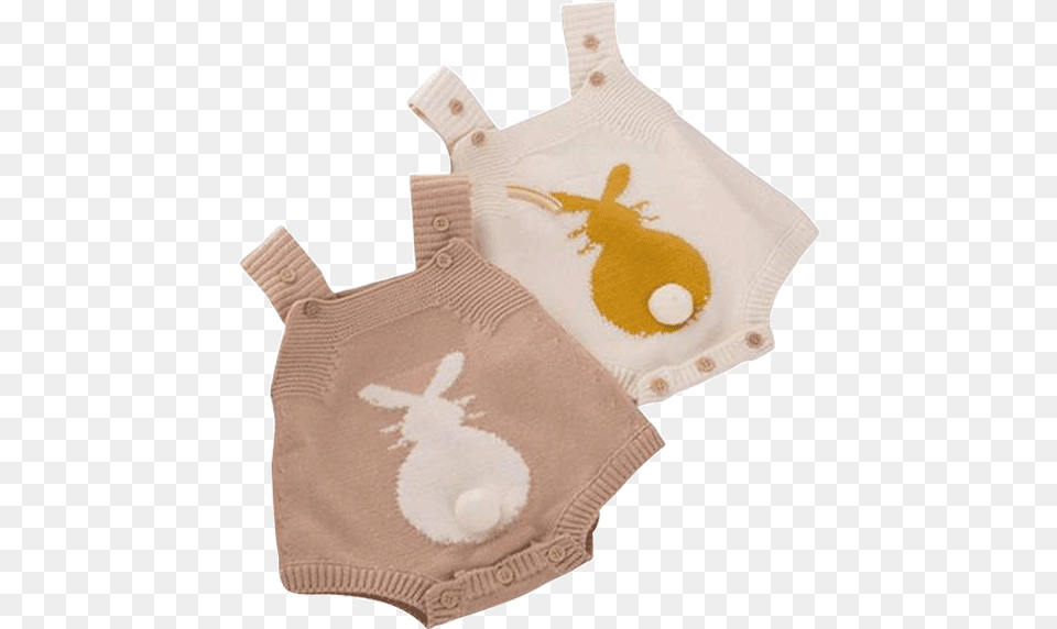 Petite Bello Playsuit Bunny Tail Knitted Playsuit Knitted Summer Baby Clothes, Applique, Pattern Free Png Download