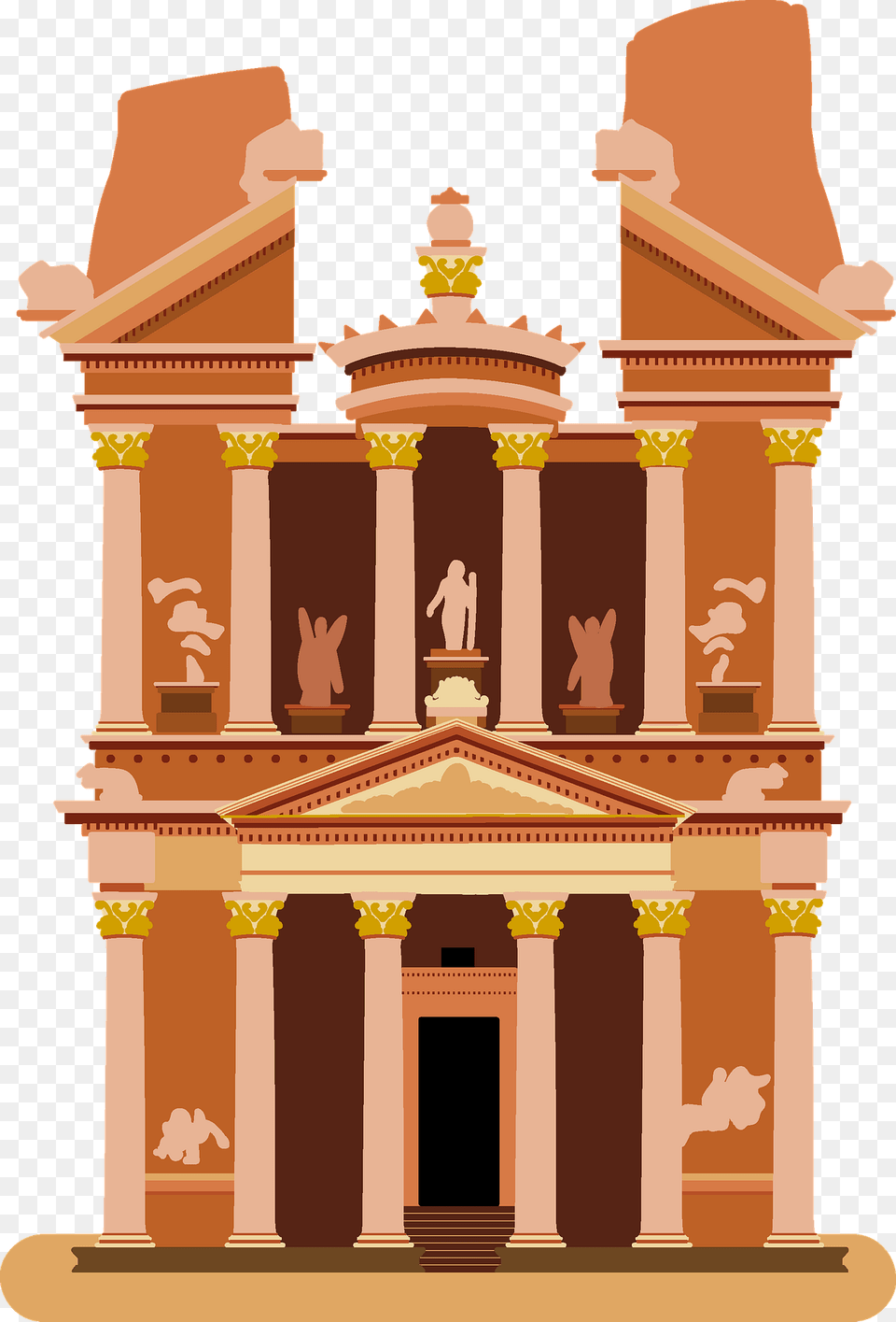 Petra Clipart, Architecture, Pillar, Person, Clock Tower Free Png