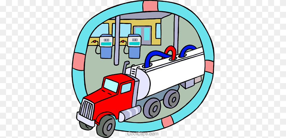 Petroleum Truck Unloading Gasoline Royalty Vector Clip Art, Bulldozer, Machine, Transportation, Vehicle Png