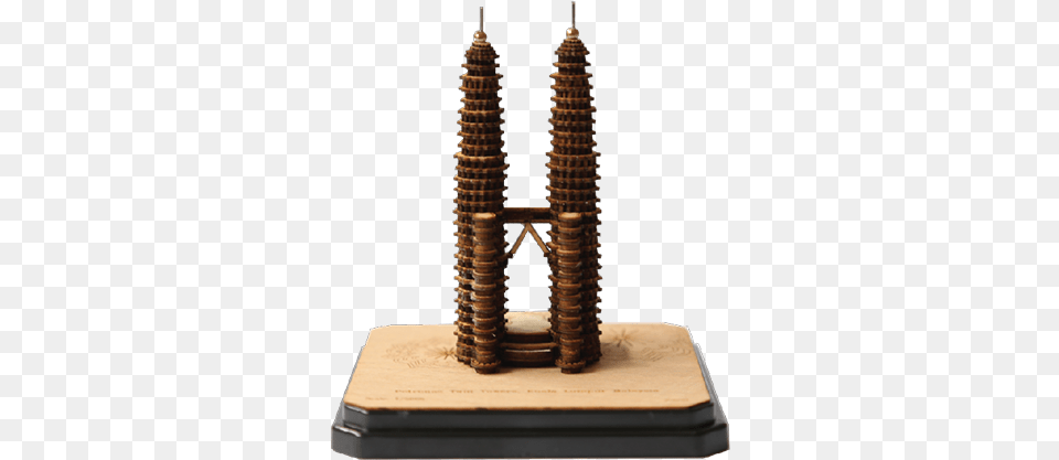 Petronas Twin Tower Miniature, Machine, Screw, Wood Png