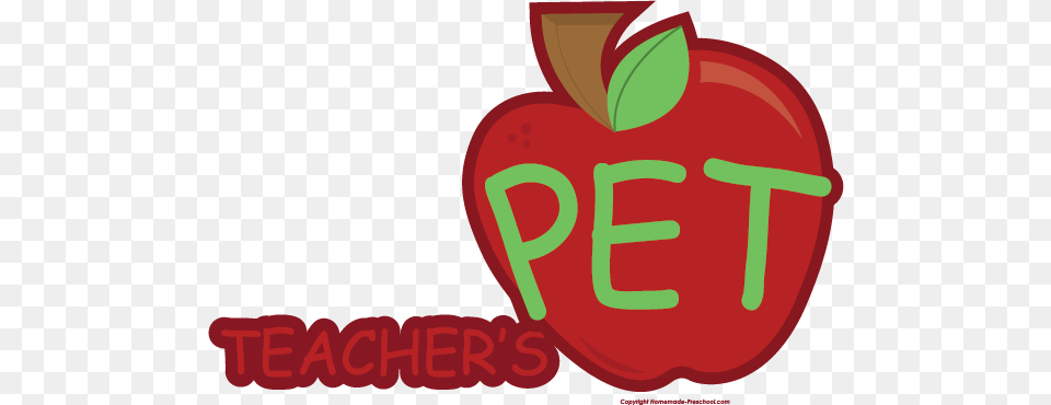 Pets Clipart Teacher, Apple, Food, Fruit, Plant Png Image