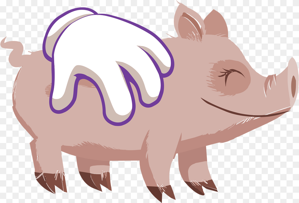 Petting Pig Clipart, Animal, Mammal, Hog, Fish Free Png Download