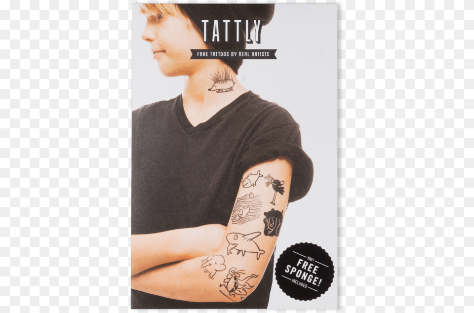 Petting Zoo Set Tattly Temporary Tattoos Lovely Set, Person, Skin, Tattoo, Boy Free Transparent Png