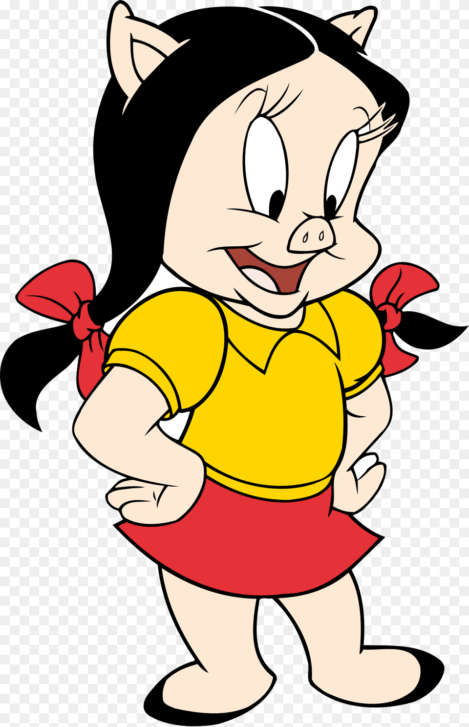 Petunia Pig, Cartoon, Baby, Person Png