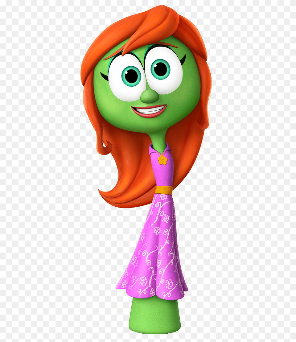 Petunia Rhubarb Smiling Petunia Rhubarb Veggietales In The House, Cartoon, Doll, Toy, Face Png Image