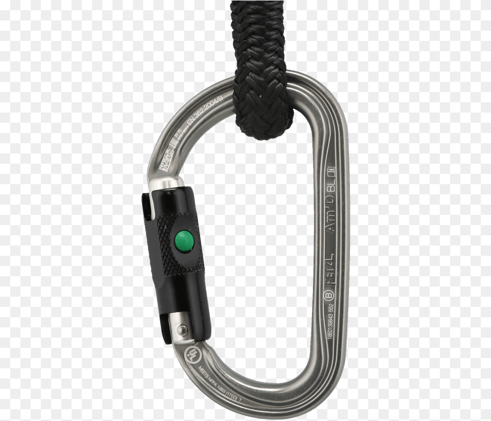 Petzl Am D Carabiner Silver Ball Lock Free Transparent Png