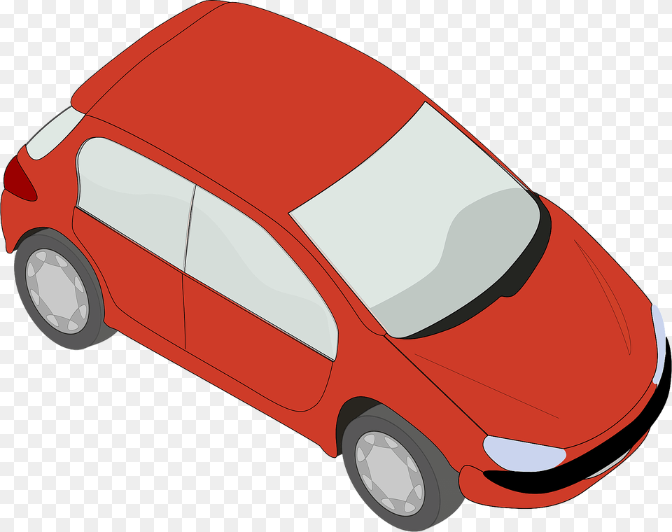 Peugeot 206 Red Clipart, Car, Coupe, Vehicle, Transportation Png Image