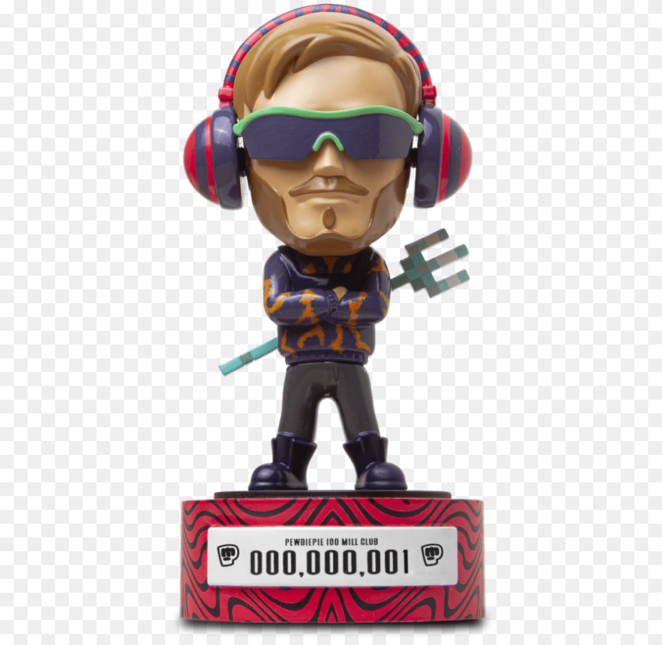 Pewdiepie 100 Million Figure, Baby, Person, Face, Head Png Image