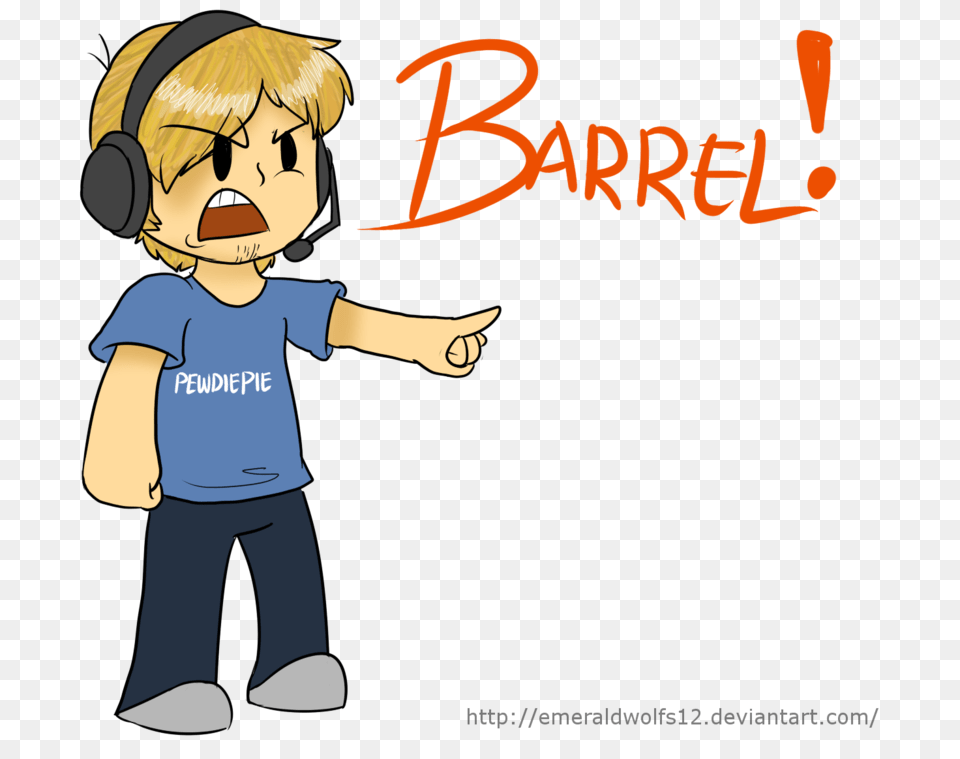 Pewdiepie Barrel D, Book, Clothing, Comics, Publication Free Transparent Png