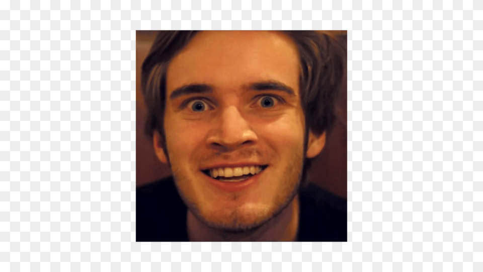 Pewdiepie Becomes First Ever Youtube Channel To Exceed Billion, Smile, Face, Happy, Head Free Png