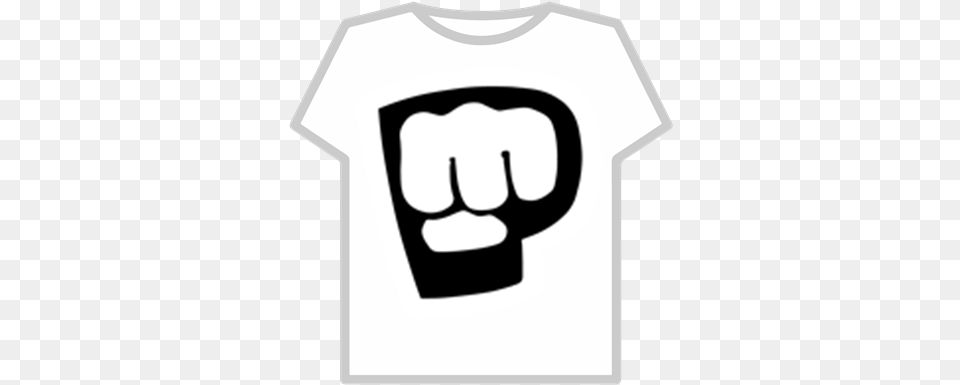 Pewdiepie Black And White Logo Roblox, Body Part, Hand, Person, Fist Free Transparent Png