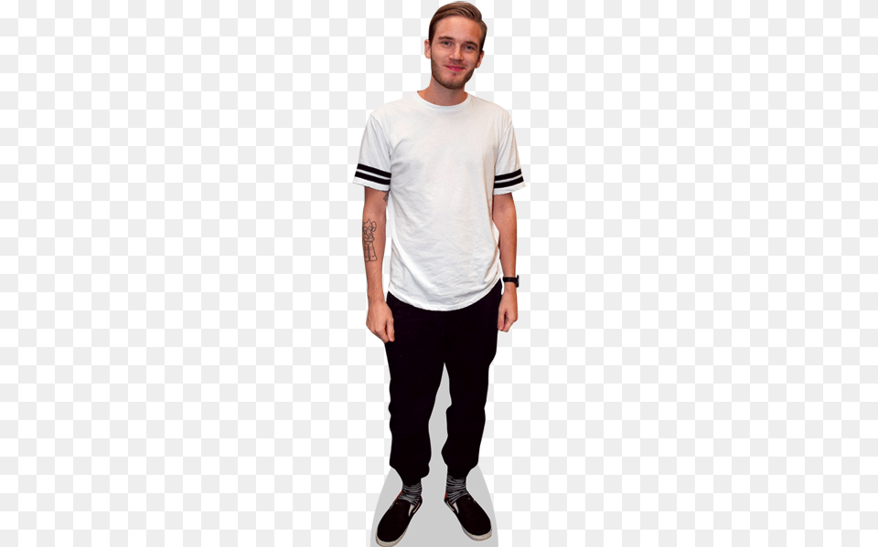 Pewdiepie Cardboard Cutout Top, Clothing, Long Sleeve, T-shirt, Sleeve Free Transparent Png