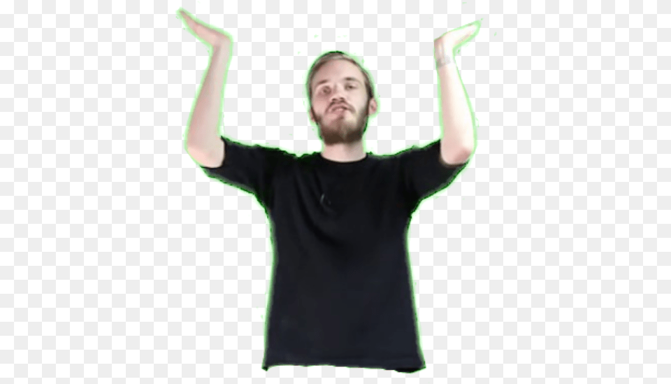 Pewdiepie No Legs Transparent, Clothing, Face, T-shirt, Head Free Png