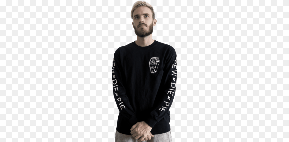 Pewdiepie Standing Proud Images Transparent Pewdiepie 50 Million Merch, Sweatshirt, Sweater, Sleeve, Long Sleeve Png