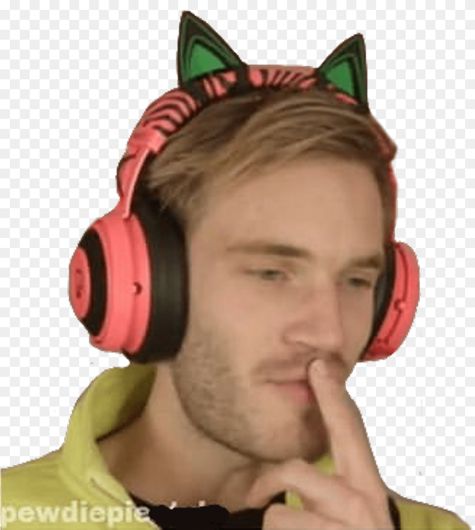 Pewdiepie Sticker Download Pewdiepie Transparent, Adult, Head, Male, Man Free Png