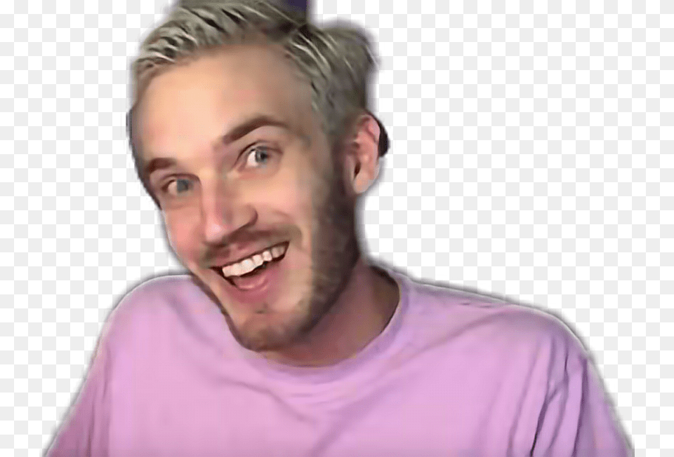Pewdiepie Transparent, Smile, Person, Laughing, Head Free Png